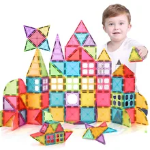 Blocs de construction magnétiques de grande taille, 130 pièces, jeu de construction 3D pour enfants, CE