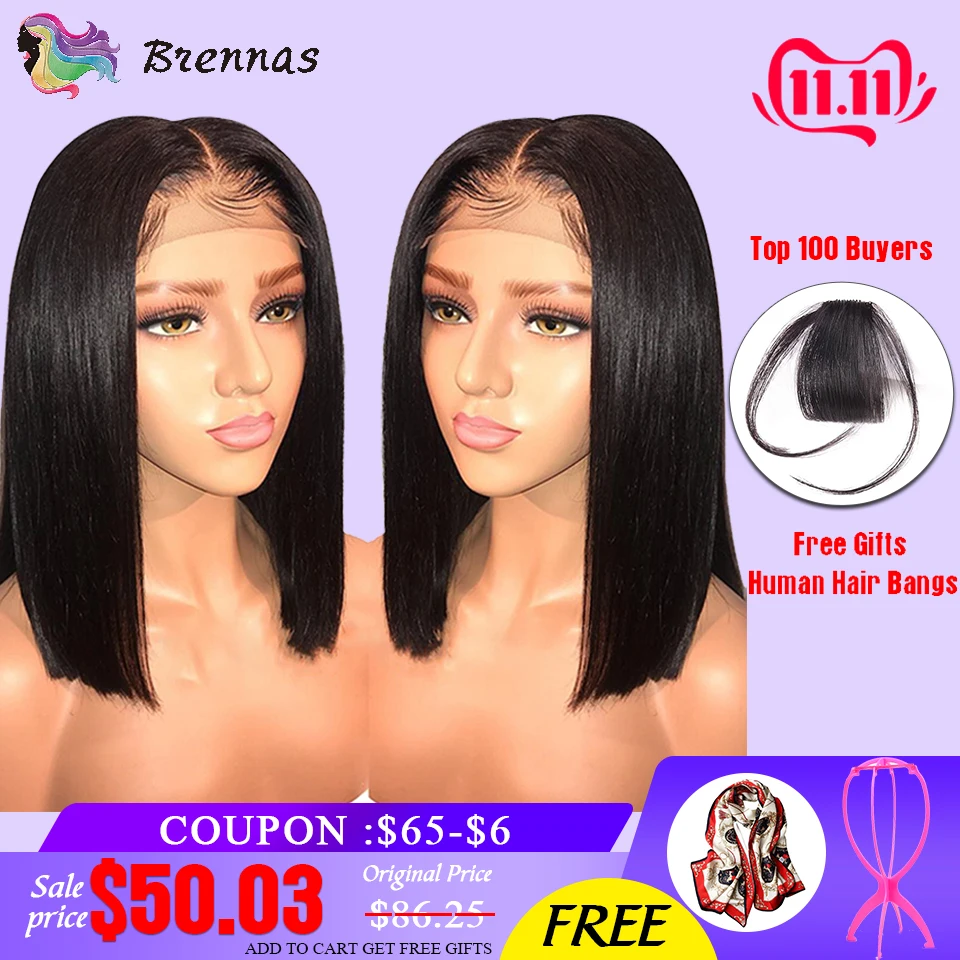 Kaufen Malaysische Menschliche haar perücke gerade kurze bob spitze vorne perücke mit baby haar mittleren teil 13*4 spitze vorne perücke gebleichte knoten haar