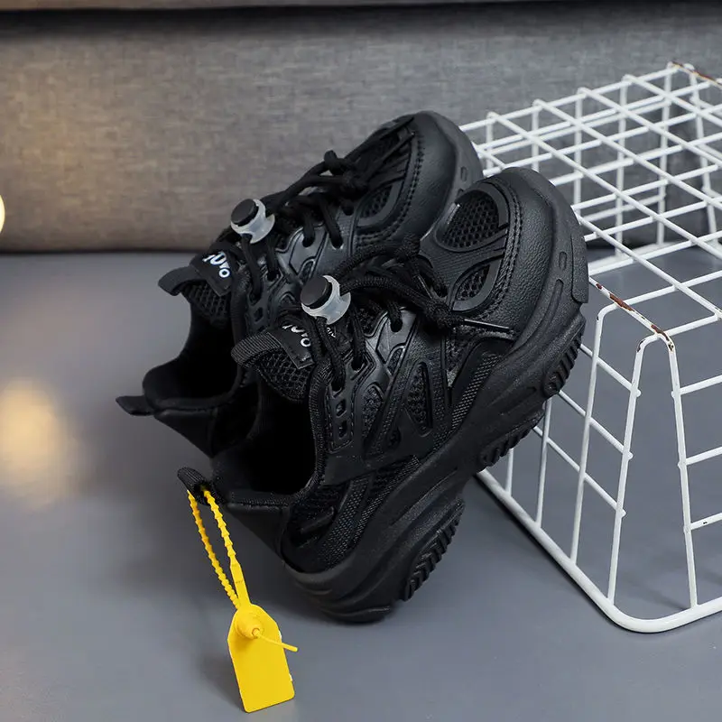 Кроссовки детские из сетчатого материала толстые Нескользящие Повседневная