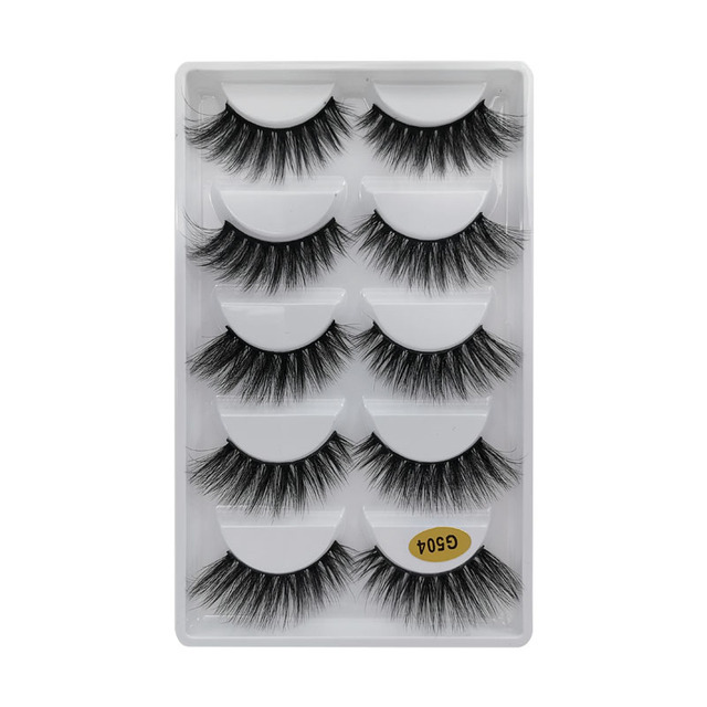 Pair 3D Mink Lashes Natural Eyelash Dramatic False Eyelashes Faux Cils Makeup Wholesale Fake Eyelash Extension maquiagem