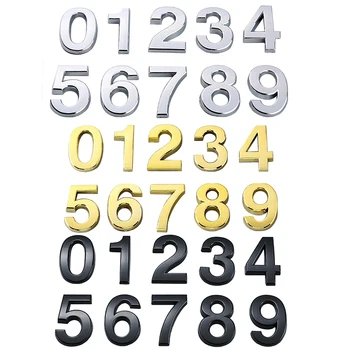 

5cm Self Adhesive Number Stickers Apartment Door Number 0 to 9 Digits House Hotel Office Door Cabinet Mailbox Number Door Number