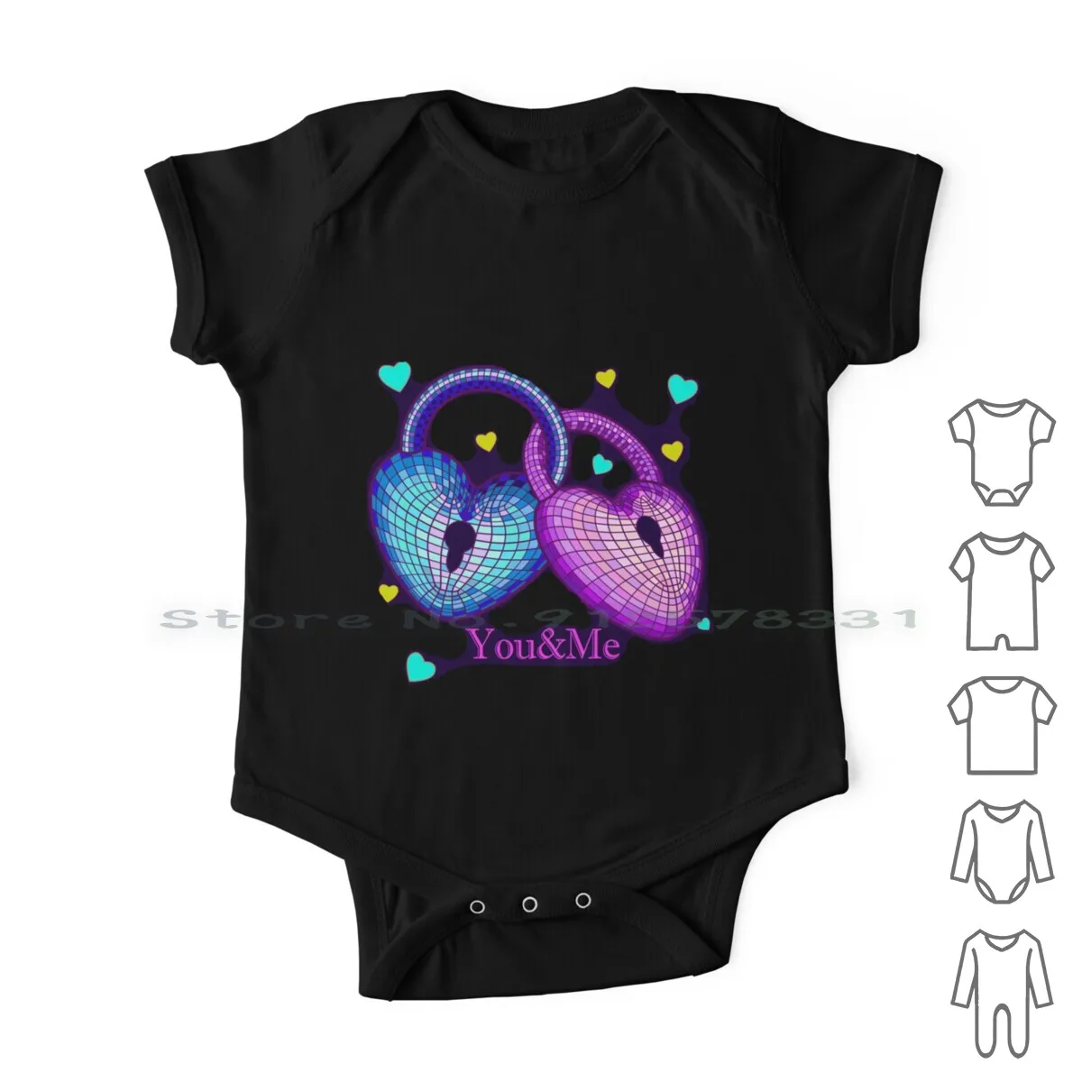 

The Padlocks Of Love Newborn Baby Clothes Rompers Cotton Jumpsuits Popular Heart Padlock Infant Long Sleeve Sleeveless