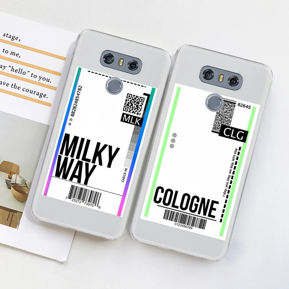 Этикетка со штрих-кодом Роскошный чехол для LG G6 Q6 G3 G4 G5 G7 XPower 2 V30 Q8 K7 K8 K10 2017