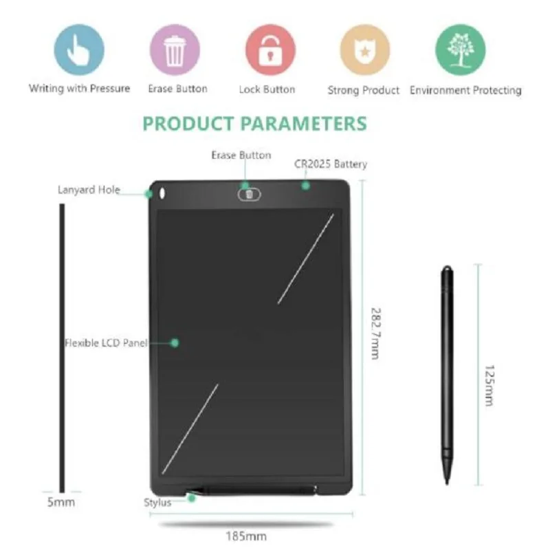 8.5 Inch LCD Writing Tablet Electronic Drawing Doodle Board Digital Colorful Handwriting Pad Gift for Kids Protect Eyes
