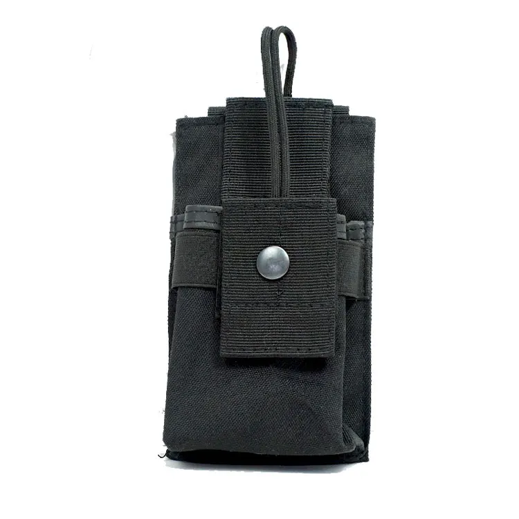 Тактический EDC Molle сумка открытый жилет поясная сумка охотничий рюкзак аксессуар гаджет снаряжение сумка Talkie сумки инструмент ключ чехол для телефона - Цвет: Black