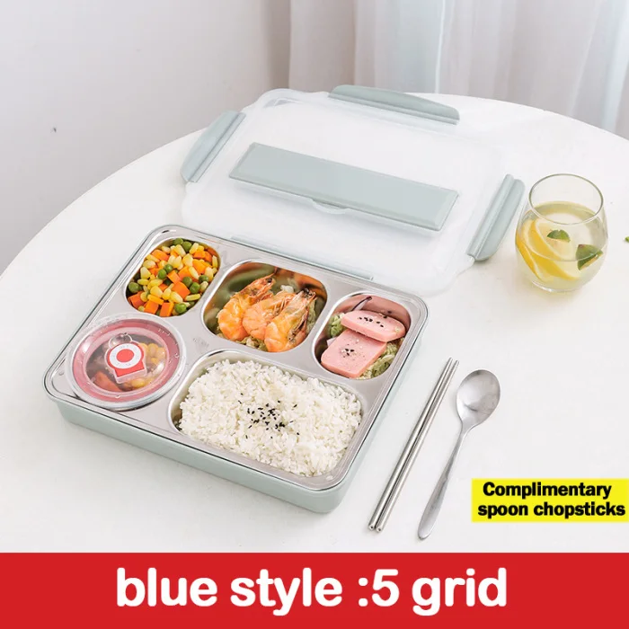 Коробка для обедов, еды, еды, контейнер для хранения, Microwavable пластик, микроволновая печь многоразовые из нержавеющей стали DTT88