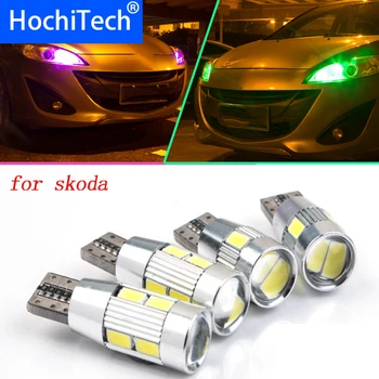 

1pc safe No error T10 light W5W high brightness LED Canbus Clearance Lights for skoda octavia rapid fabia yeti octavia superb