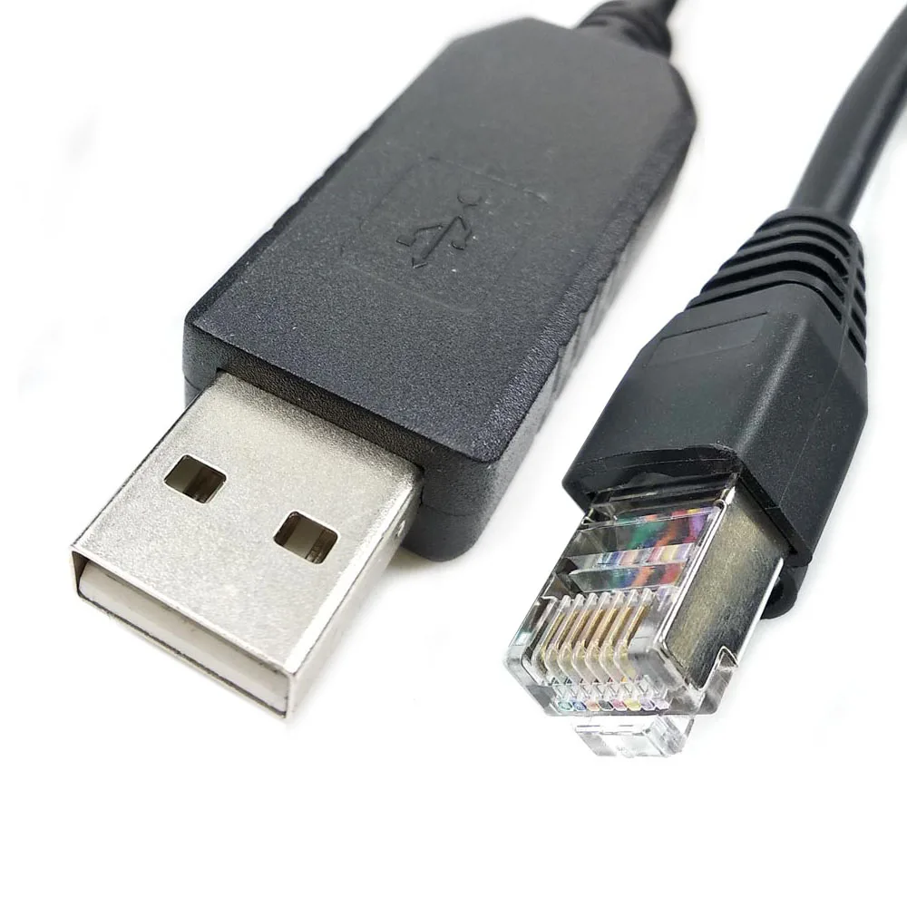 Customized pinout Prolific PL2303TA USB RS232 to RJ45 RJ11 RJ9 Modular Plug Adapter Cable