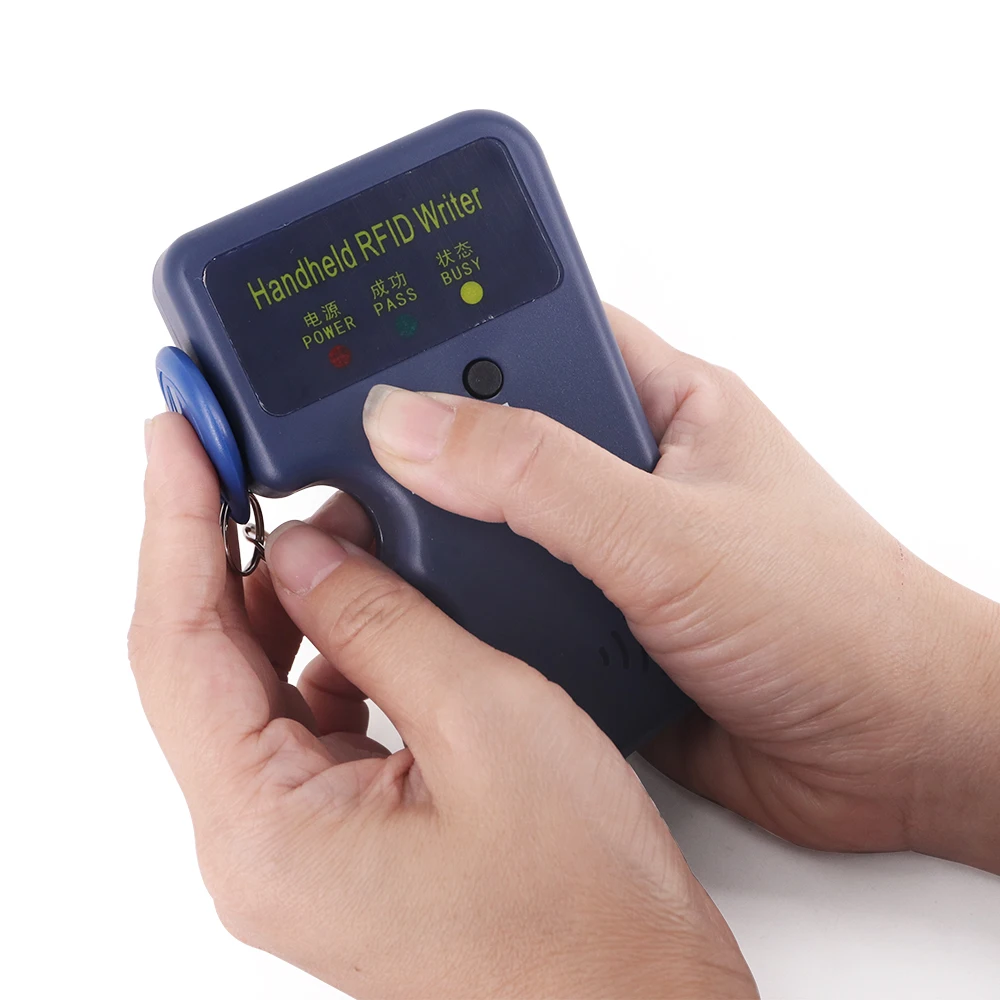 RFID reader ID replicator readable and writable handheld replicator with 5 Keyfobs intelligent Portable 125KHz Handheld Copying