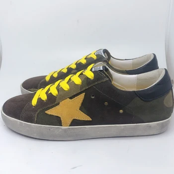 

Brand new design dirty shoes MAJX leather camouflage style lovers sneakers shoes