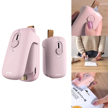 

Household Portable Bag Sealer 2 in1 Mini Micro Hand Pressure Type Food Packaging Bag Sealing Machine Household Supplies