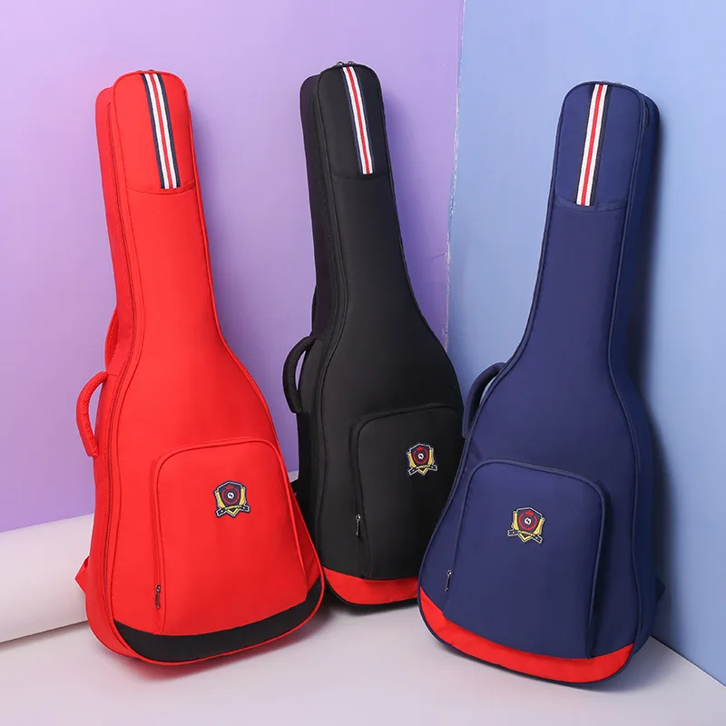 

Student Guitar Bag 40/41 Inch Folk Guitar Bag Thickened Backpack Piano Cover College Style Guitar Accessories