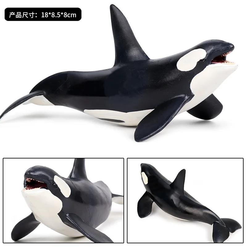 

Children Cognitive Faux Oceans Animal Model Toy Orca Whale Shark Plastic And Rubber Model Toys Animal Ornaments Garage Kit