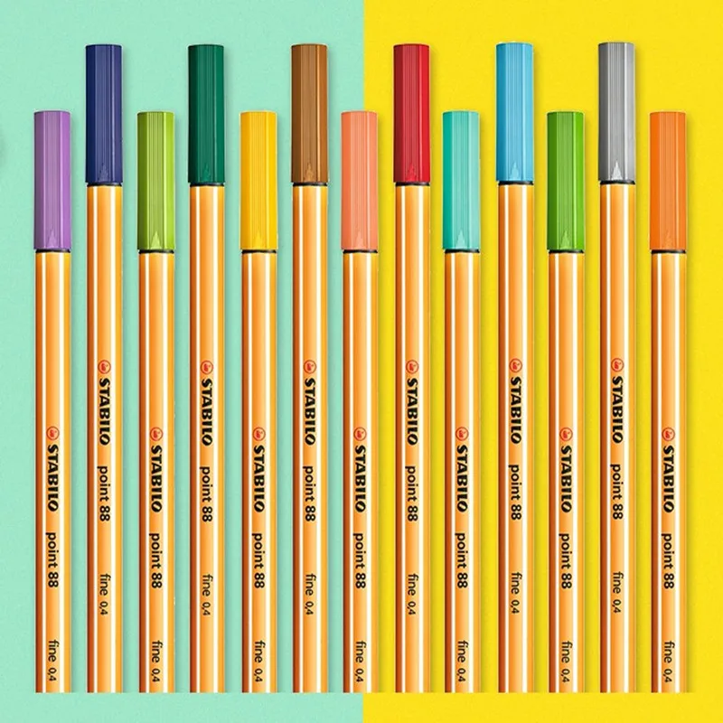 Creative Fine liner Fiber Art Marker Pen Set 0.4mm Felt Tip Sketching Anime Artist Illustration Technical Drawing Stationery | Канцтовары