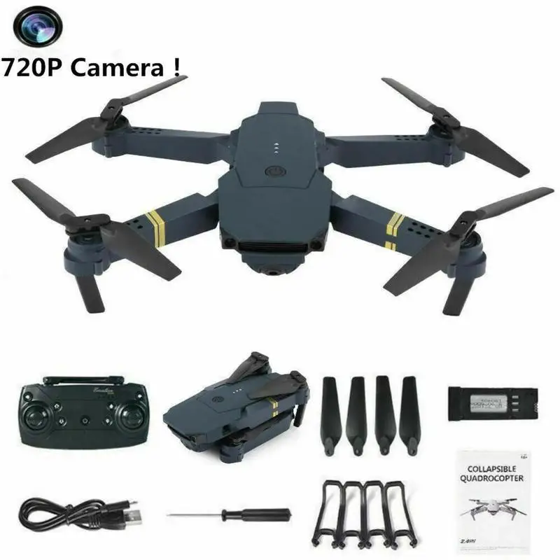 Eachine E58 wifi FPV с широким углом HD 1080P камера с высоким режимом удержания складной рычаг RC Квадрокоптер Дрон X Pro ORKUT Дрон в подарок - Цвет: 720p