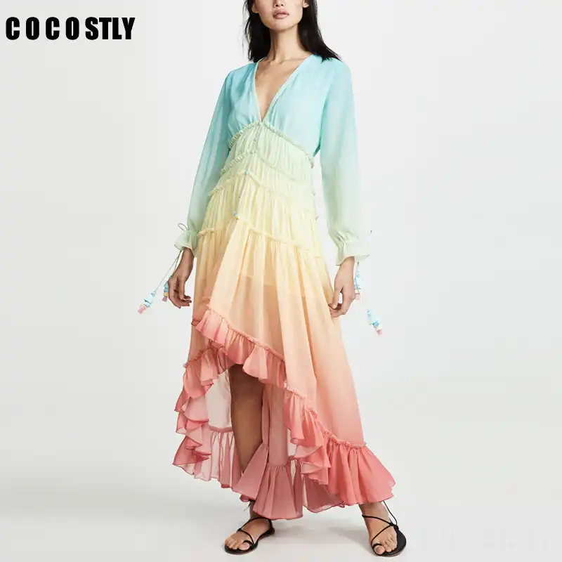 gradient maxi dress