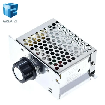 

Professional Voltage Regulators 4000W 220V High Power SCR Speed Controller Electronic Voltage Regulator Governor Thermostat BS