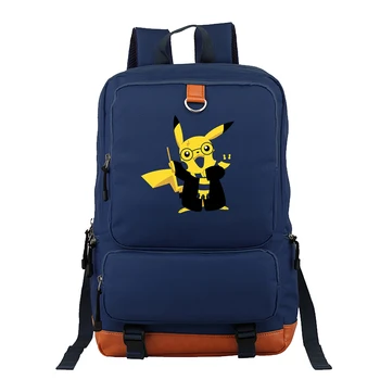 

Pikachu men backpack laptop backpack anti-theft backpack teen fashion male travel backpack