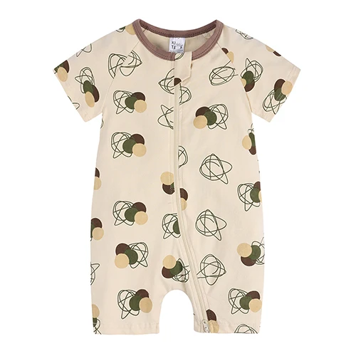 baby bodysuit dress 2022 bicycle pattern short Newborn Baby Clothes cotton Summer Rompers Kids Baby Girl Jumpsuit Toddler Costume jumpsuit for baby Newborn Knitting Romper Hooded  Baby Rompers