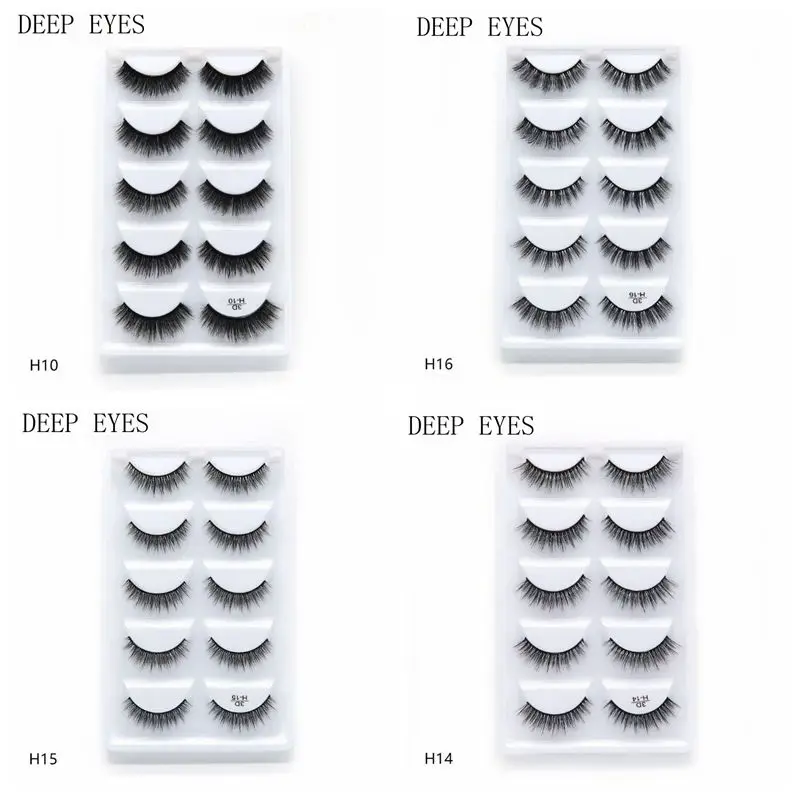 

100 pairs 20box 3D mink false eyelashes hair soft false eyelashes fluffy delicate thick eyelashes handmade soft eye makeup tools