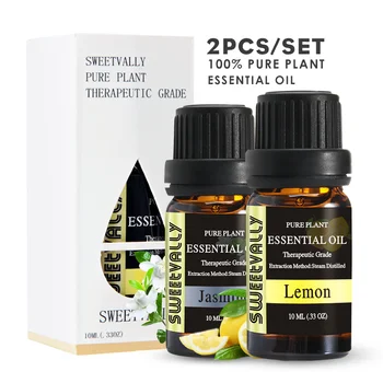 

2Pcs/Set Jamnie & Lemon Essentail Oil Natural Fragrance Essentail Oil Aroma Oil For Humidifier Aromatherapy Fragrance Lamp