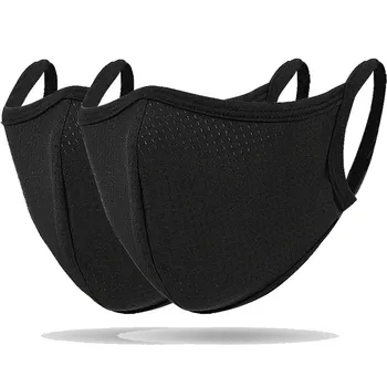 

Reusable Washable Face Mask Men Women Outdoor Cycling Running Breathable Black Mouth Face Mask Windbreak Seamless Mouth-muffle