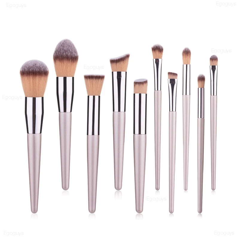 1pc Champagne Gold Makeup Brushes Eyeshadow Blending Foundation Powder Eyeliner Eyelash Lip Brush Concealer Cosmetic Beauty Tips | Красота и