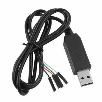 

1M USB To RS232 TTL UART PL2303HX USB To COM Cable Module Converter Cable 4 Pin Data Line Black Computer Cables Connectors