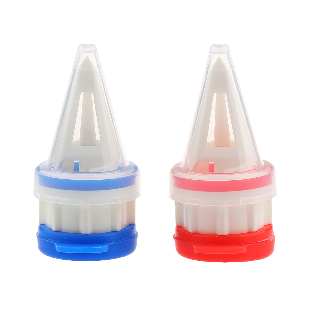 2pcs Silicone Spout Pourer, Milk Brick Splitter with Cover, Liquid Drink Flow Divider, Storage Extension Mouth - Blue + Red 2pcs Silicone Spout Pourer, Milk Brick Splitter with Cover, Liquid Drink Flow Divider, Storage Extension Mouth - Blue + Red