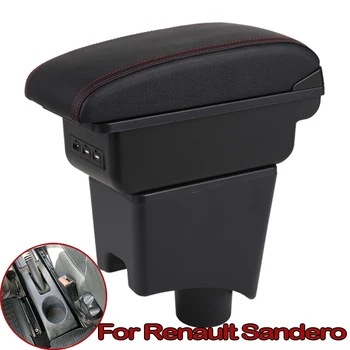 

For Renault Sandero Armrest Box Sandero1 Universal Car Central Armrest Storage Box Cup Holder Modification Accessories