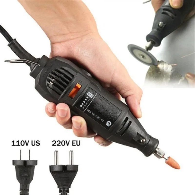 

110V/220V Multi Speed Mini Electric Rotary Grinder DIY Drill Polishing Machine