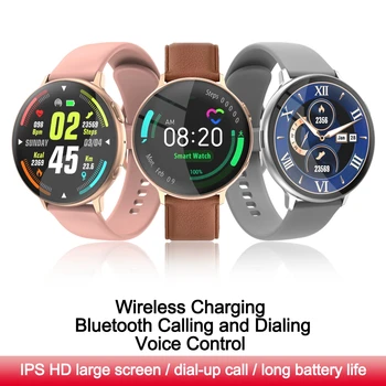 

Smart Watch Bluetooth Call Dial Full Touch Men Women IP67 Waterproof Heart Rate Blood Pressure Wireless Charging SmartWatch