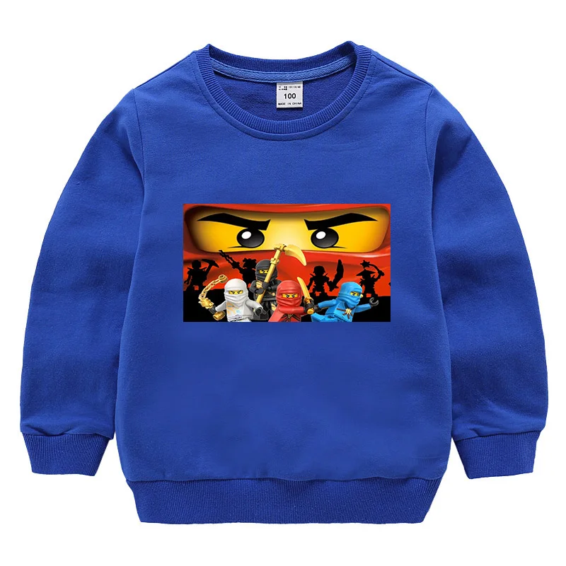Коллекция года, летняя детская футболка для мальчиков футболки Ninja Ninjago детская одежда хлопковые футболки, костюм с героями мультфильмов для мальчиков и девочек от 3 до 13 лет, толстовка с капюшоном