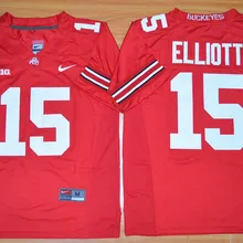 Горячая Распродажа: Ohio State Buckeyes Иезекииль Эллиот 15-Размеры S, M, L, XL, 2XL, 3XL Джерси