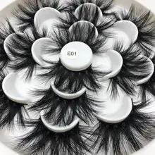 Mikiwi 25 мм ресницы 7 стилей в одном лотке 3d норковые ресницы большие драматические объемные 25 мм 7 пар в упаковке полосы накладные ресницы