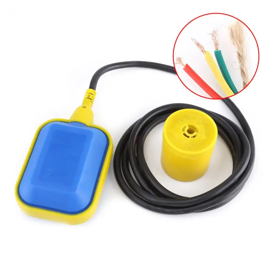  1pc Floating Switch Cable Type Float Switch Liquid Fluid Water Level Controller Sensor