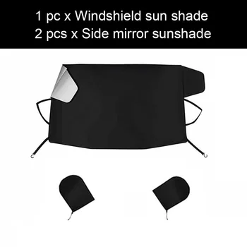 

Windshield Sunshade Frost Car Front With Side Mirror Cover Snow Rainproof Winter UV Protection Universal Truck Summer Antifreeze