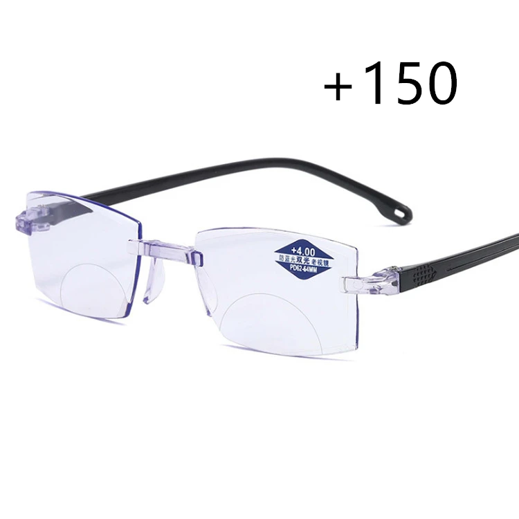 1PC 2 Styles Ultralight Rimless Reading Glasses Anti Blue Light Radiation Computer Presbyopia Readers spectacleso Reader Glasses blue light reading glasses Blue Light Blocking Glasses