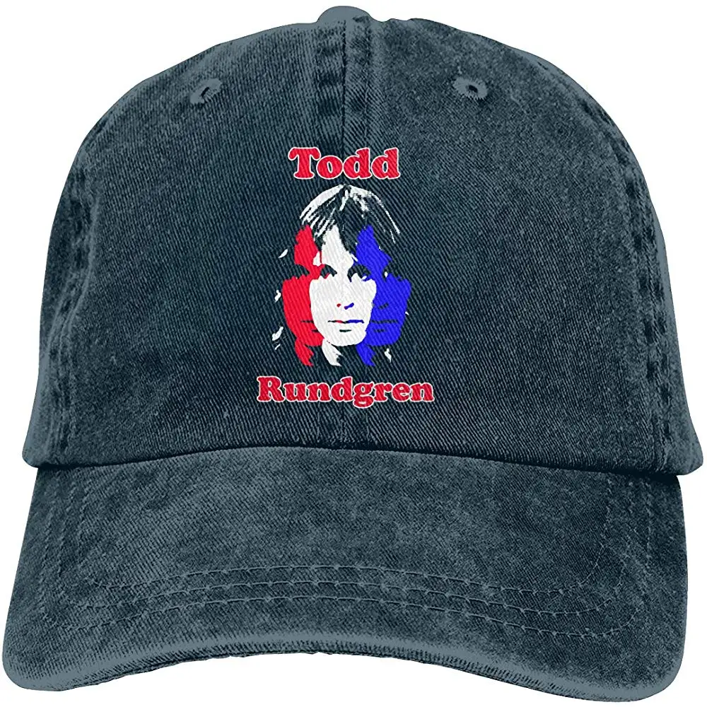 DonTEmerson Todd Rundgren Denim Hat Retro Fashion Can Adjust Cap Baseball Unisex Black |