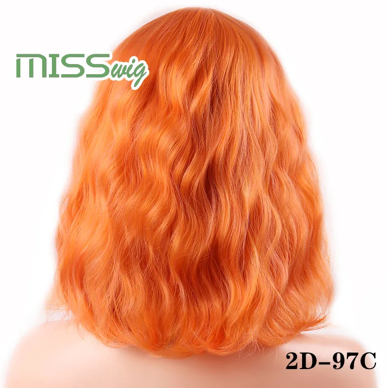 Мисс парик короткие воды волна синтетические волосы 8 цветов доступны парик для женщин термостойкие волокна ежедневно накладные волосы - Цвет: P4/24