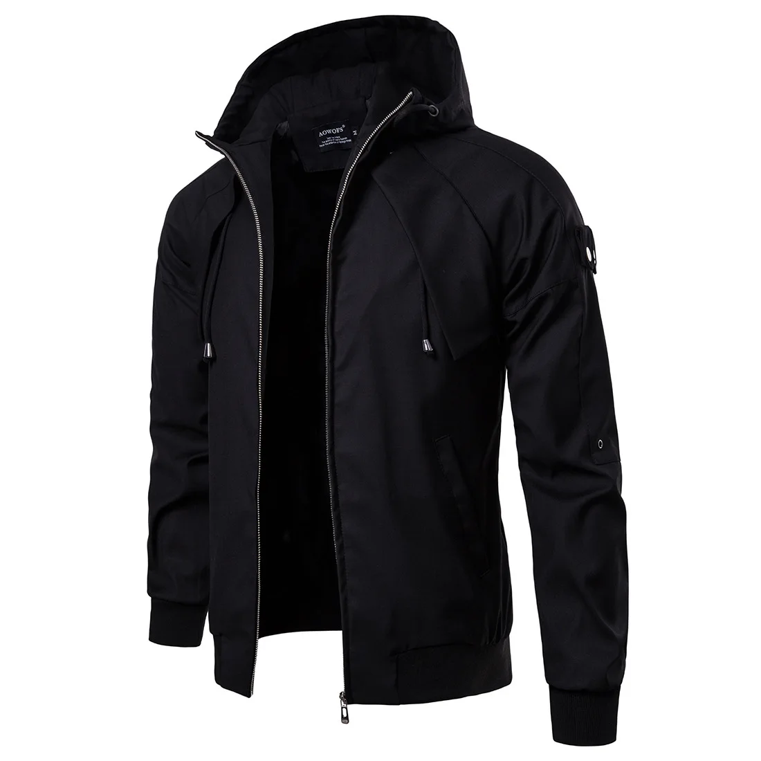 

2018 Autumn New Style MEN'S Jacket Casual Solid Color Hooded Jacket Ouma Coat
