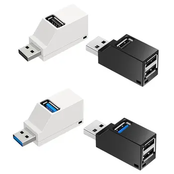 

3 Port USB Hub Mini Portable USB 2.0/3.0 High Speed Hub Splitter Box for PC Laptop U Disk Card Reader for iphone 7 8 X Mobile