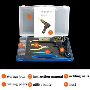 

Automobile Bumper Repair Machine Plastic Welding Machine Kit Welder Garage Tool Hot Staplers Machine Staple