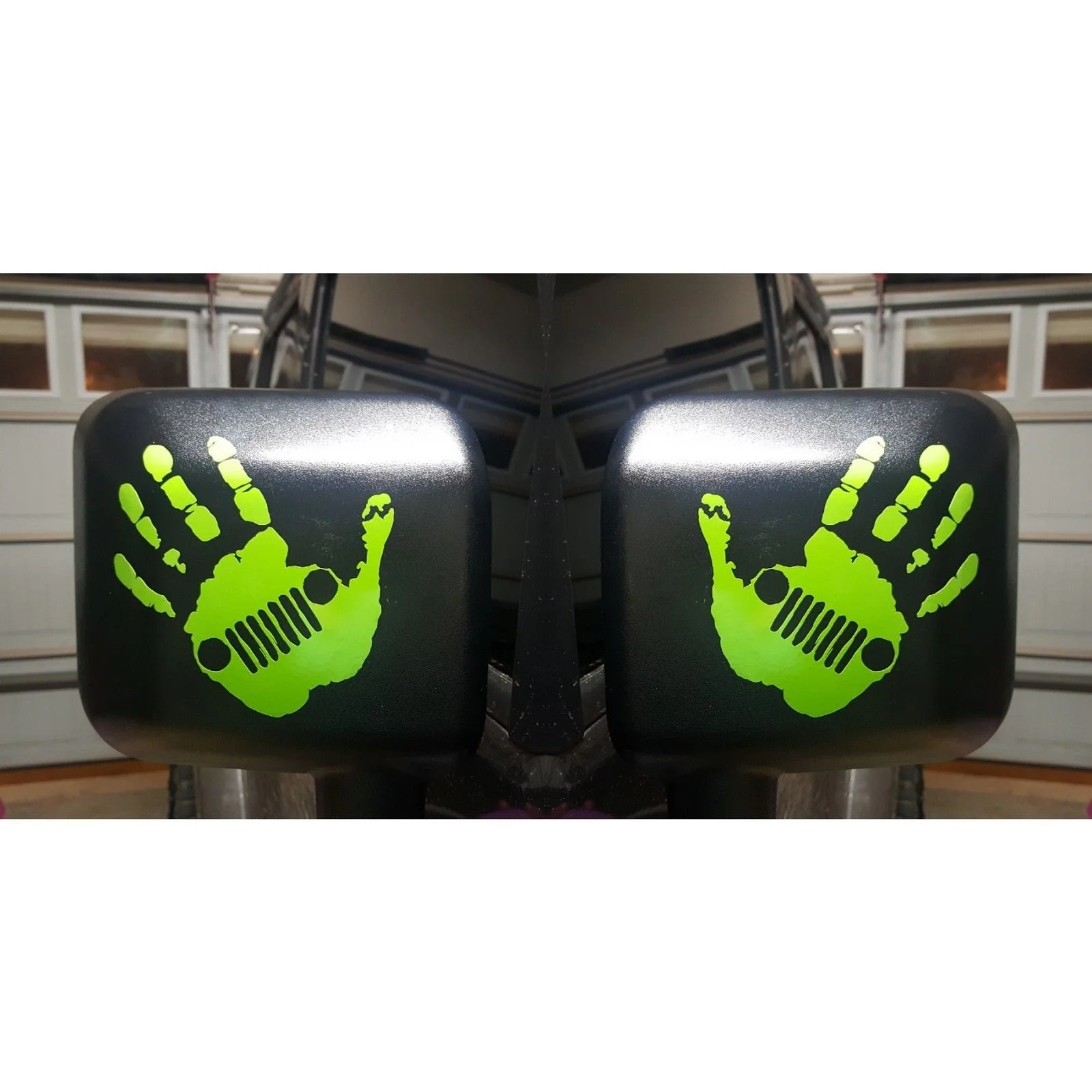 Jeep wave decal for mirror