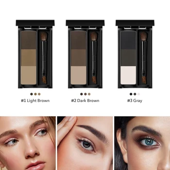 

Mini 3-color Eyebrow Powder Long Lasting Waterproof Smudge-proof Eyebrow Powder Palette