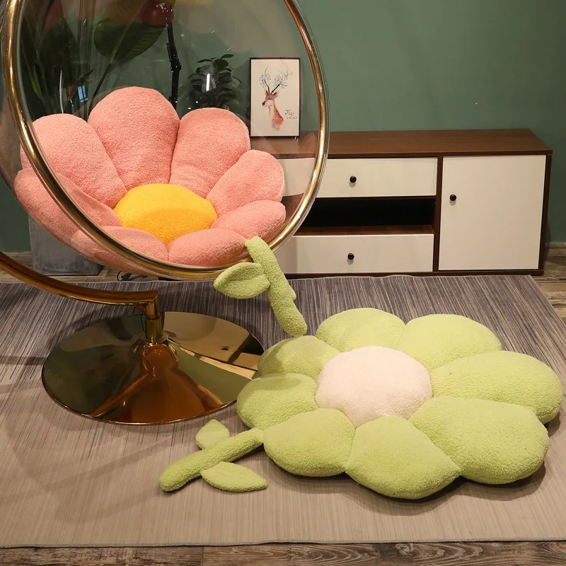 

70/85cm Kawaii Flowers Plush Toys Cute Soft Stuffed Plush Cushion Chair Sofa Butt Pad for Home Room Decoration Office Nap Dolls