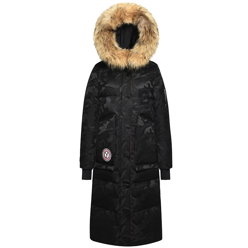 Новое зимнее пальто Женская 90% куртка на гусином пуху женская теплая парка с воротником из меха енота пуховик Женская YT613F450 YY1645