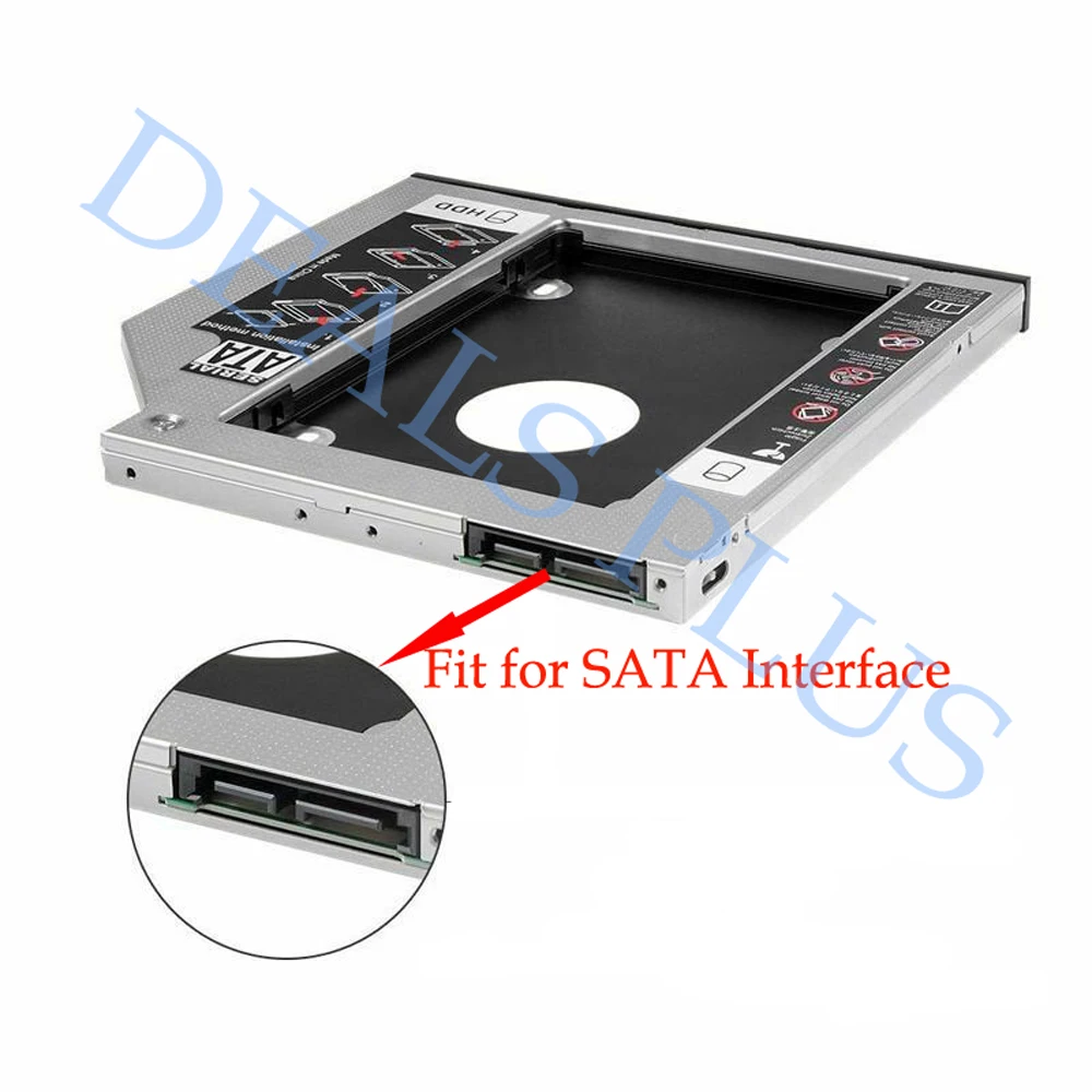 2nd SATA Hard Drive HDD SSD Enclosure Caddy Replacement For