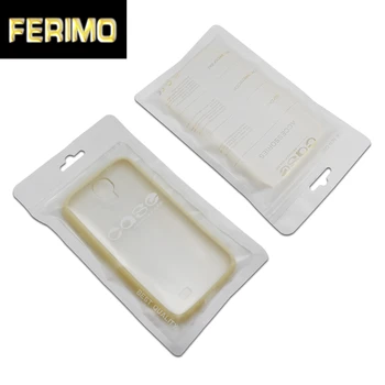 

11*19cm Retail New Mobile Phone Case Cover Packaging Package Bag for iPhone 4 4S 5 5S 6 White Plastic Ziplock Poly Bag