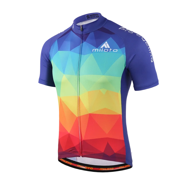 MILOTO, новинка, мужская летняя футболка с коротким рукавом для езды на велосипеде, для езды на велосипеде, MTB, велосипедная рубашка, для занятий спортом на открытом воздухе, Ropa ciclismo, одежда - Цвет: Short jerseys 1